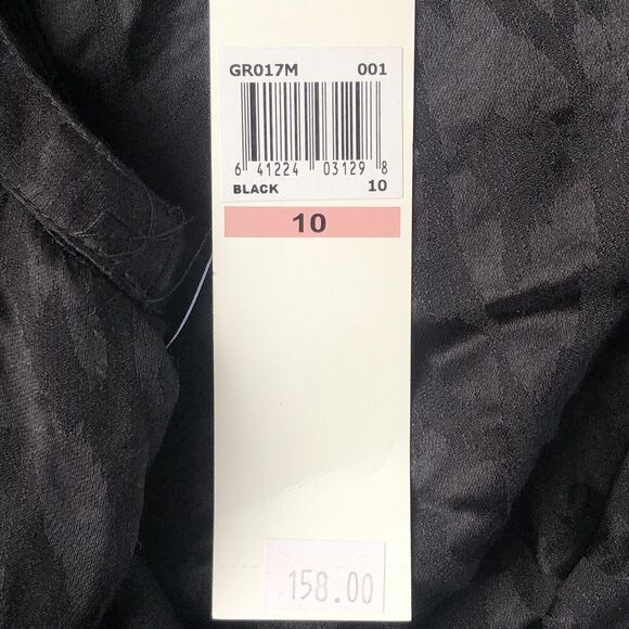 Maggie London Trapeze Black Leopard Print Dress Size 10 NWT - Picture 9 of 11